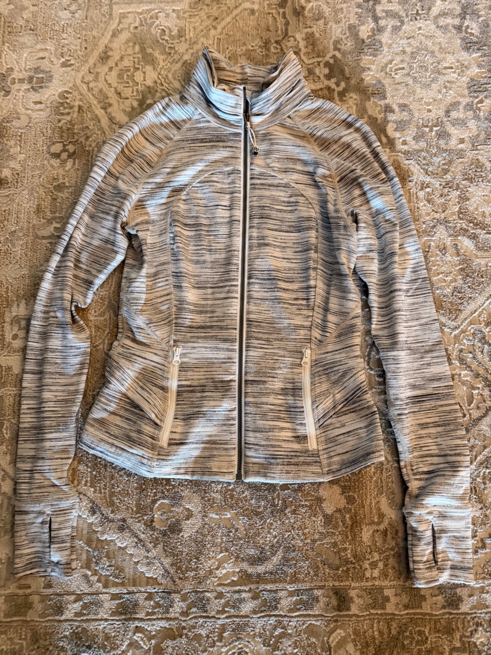 lululemon athletica Gray Marled Full-Zip Hoodie